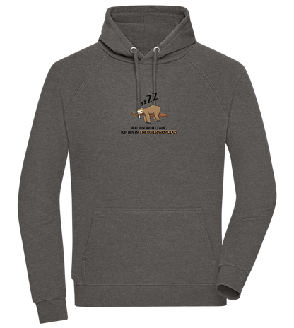 Energy Saving Mode Design - Comfort unisex hoodie_CHARCOAL CHIN_front