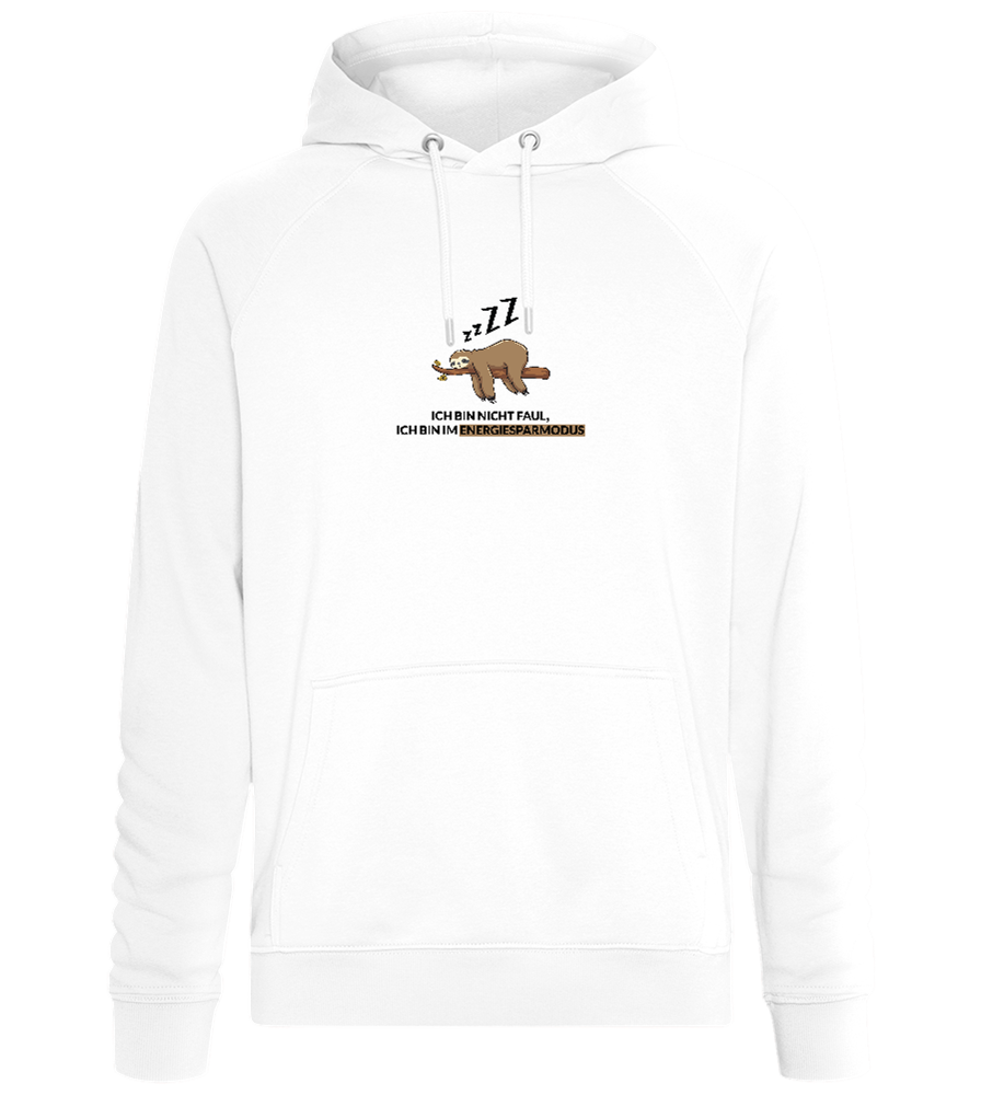 Energy Saving Mode Design - Comfort unisex hoodie_WHITE_front