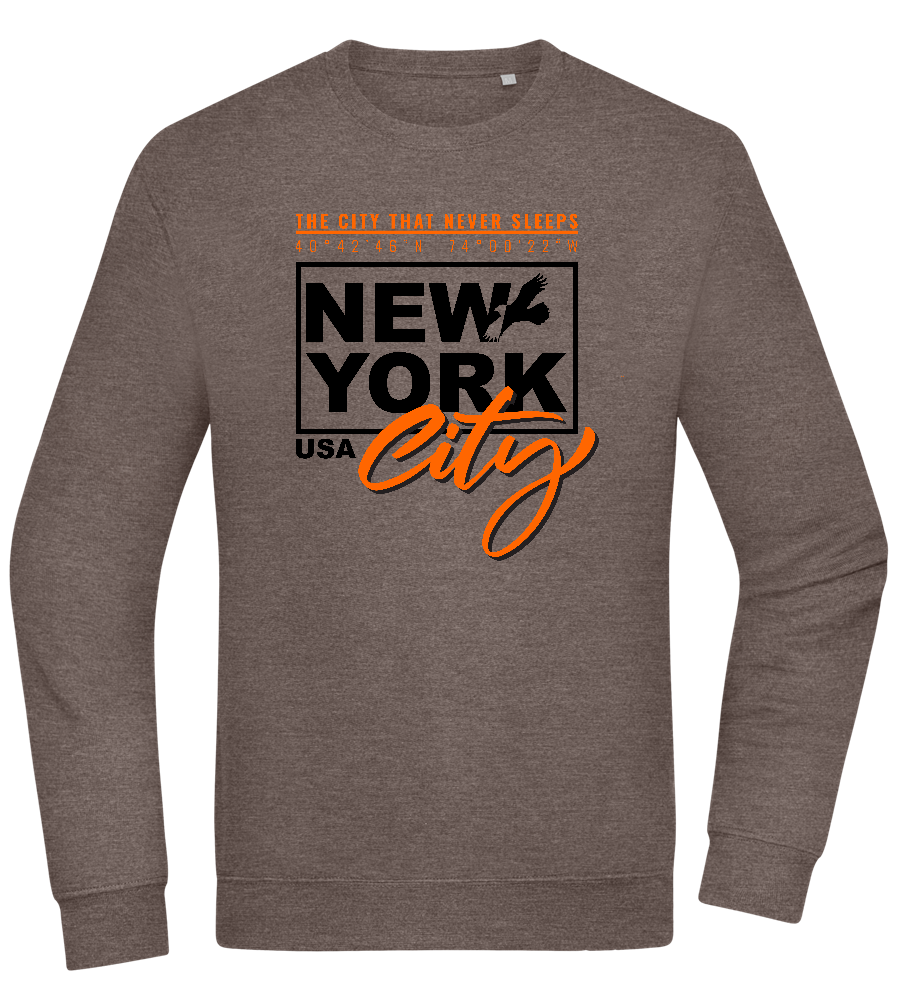 The City That Never Sleeps Design - Comfort Essential Unisex Sweater_CHARCOAL CHIN_front