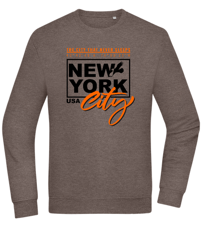 The City That Never Sleeps Design - Comfort Essential Unisex Sweater_CHARCOAL CHIN_front