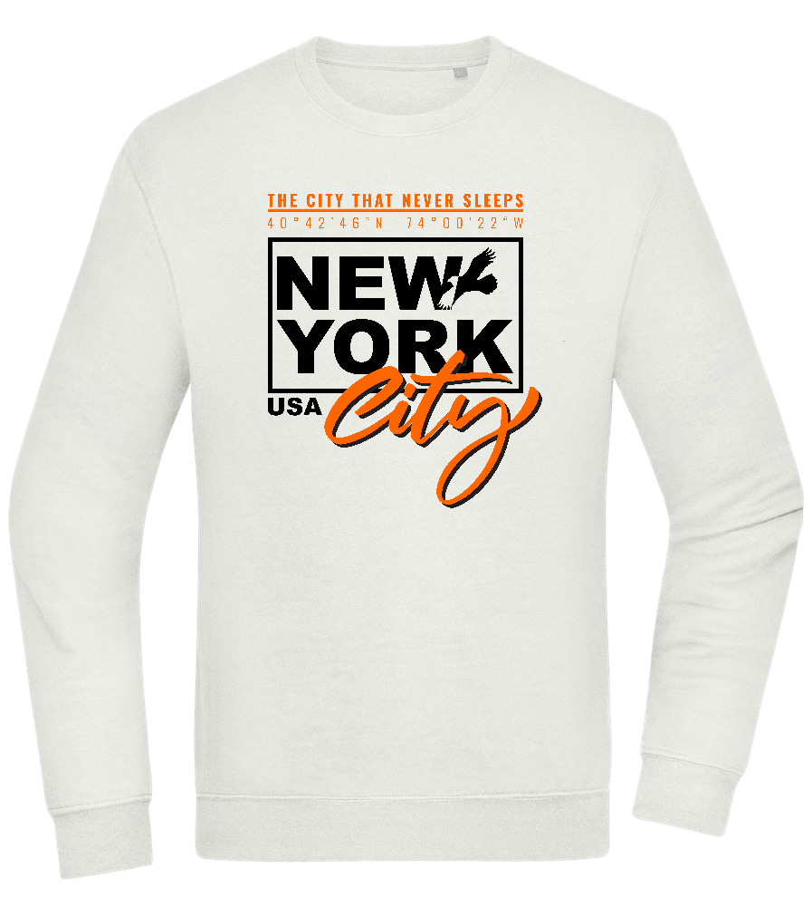 The City That Never Sleeps Design - Comfort Essential Unisex Sweater_CREAMY GREEN_front