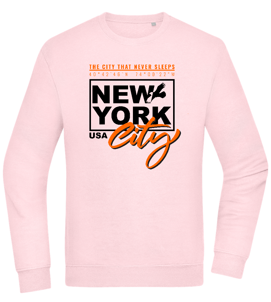 The City That Never Sleeps Design - Comfort Essential Unisex Sweater_LIGHT PEACH ROSE_front