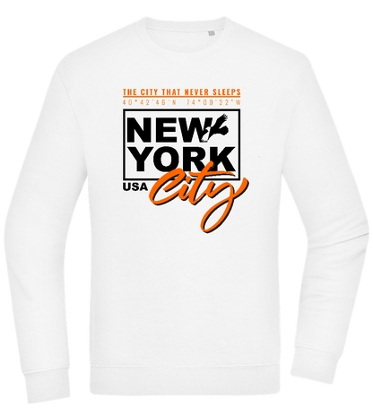 The City That Never Sleeps Design - Comfort Essential Unisex Sweater_WHITE_front