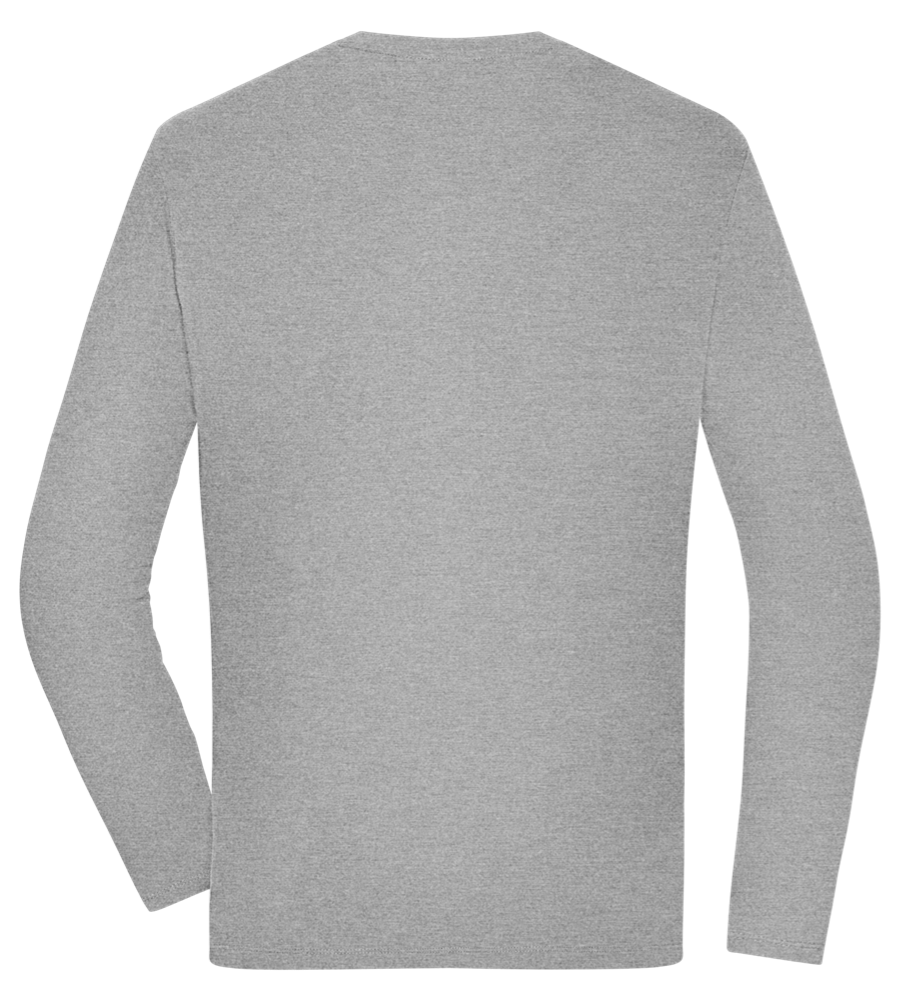 Whiskey Glass Design - Comfort men's long sleeve t-shirt_ORION GREY_back