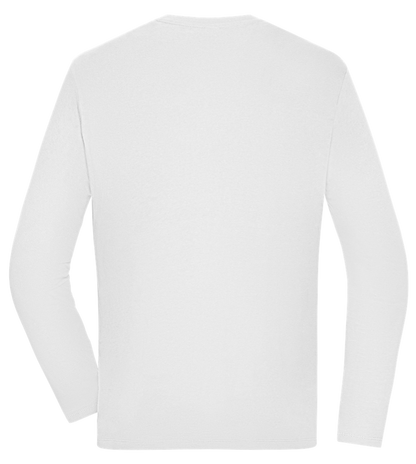 Whiskey Glass Design - Comfort men's long sleeve t-shirt_WHITE_back