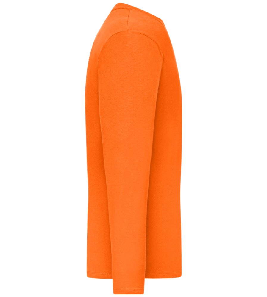 Whiskey Glass Design - Comfort men's long sleeve t-shirt_ORANGE_right