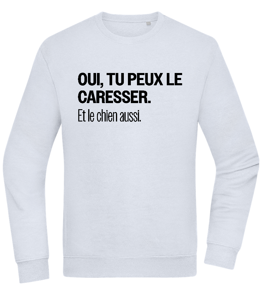 Tu Peux le Caresser Design - Comfort Essential Unisex Sweater_CREAMY BLUE_front