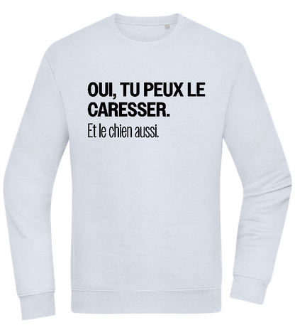 Tu Peux le Caresser Design - Comfort Essential Unisex Sweater_CREAMY BLUE_front