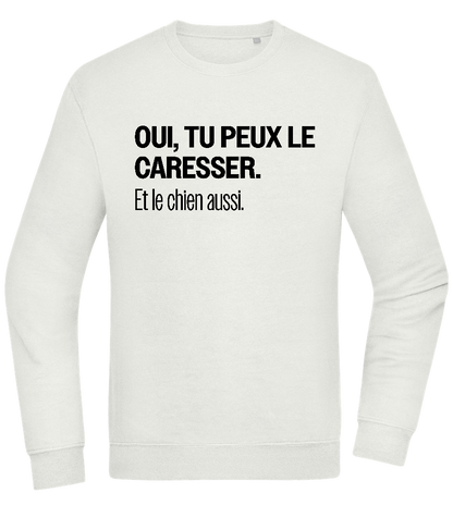 Tu Peux le Caresser Design - Comfort Essential Unisex Sweater_CREAMY GREEN_front