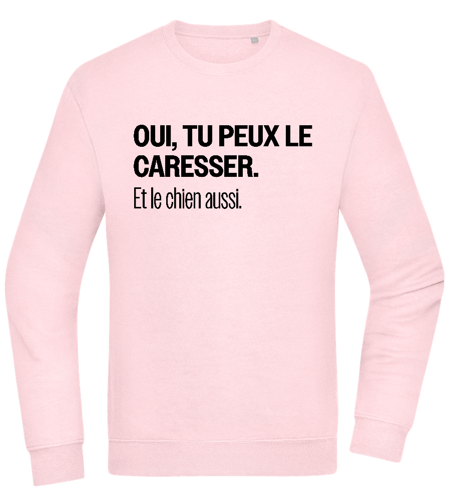 Tu Peux le Caresser Design - Comfort Essential Unisex Sweater_LIGHT PEACH ROSE_front