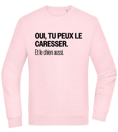 Tu Peux le Caresser Design - Comfort Essential Unisex Sweater_LIGHT PEACH ROSE_front