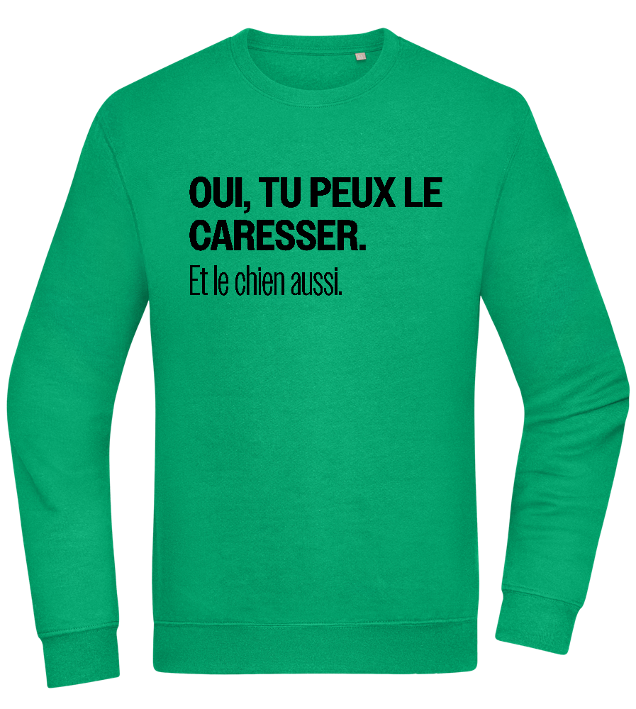 Tu Peux le Caresser Design - Comfort Essential Unisex Sweater_MEADOW GREEN_front