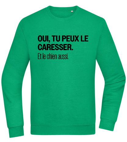 Tu Peux le Caresser Design - Comfort Essential Unisex Sweater_MEADOW GREEN_front