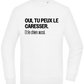 Tu Peux le Caresser Design - Comfort Essential Unisex Sweater_WHITE_front