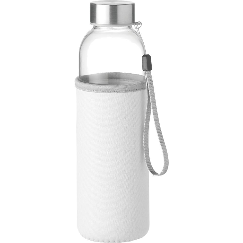 Glass Water Bottle_BEIGE_front