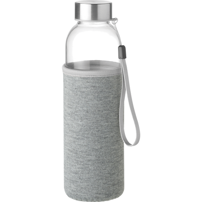 Glass Water Bottle_GREY_front