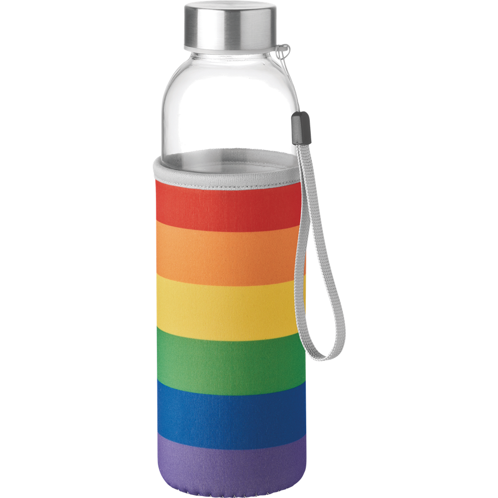 Glass Water Bottle_MULTICOLOUR_front