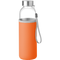 Glass Water Bottle_ORANGE_front