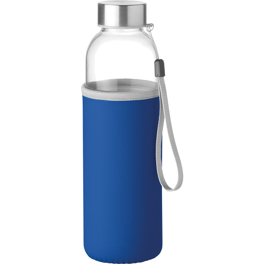 Glass Water Bottle_ROYAL BLUE_front