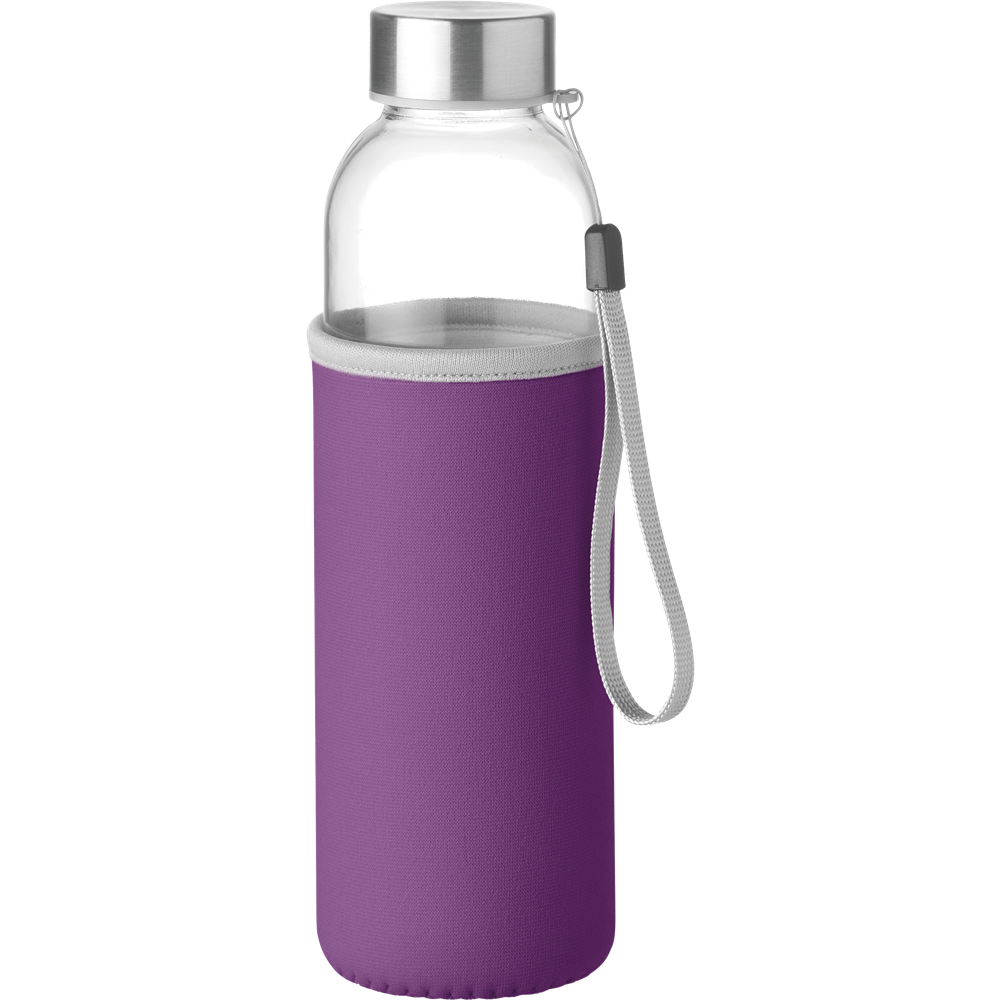 Glass Water Bottle_VIOLET_front