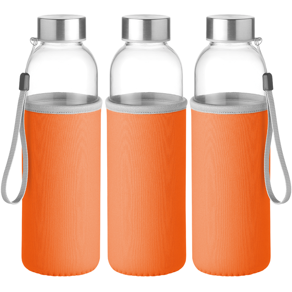 Glass Water Bottle_ORANGE_DETAILEDIMAGE_front_2