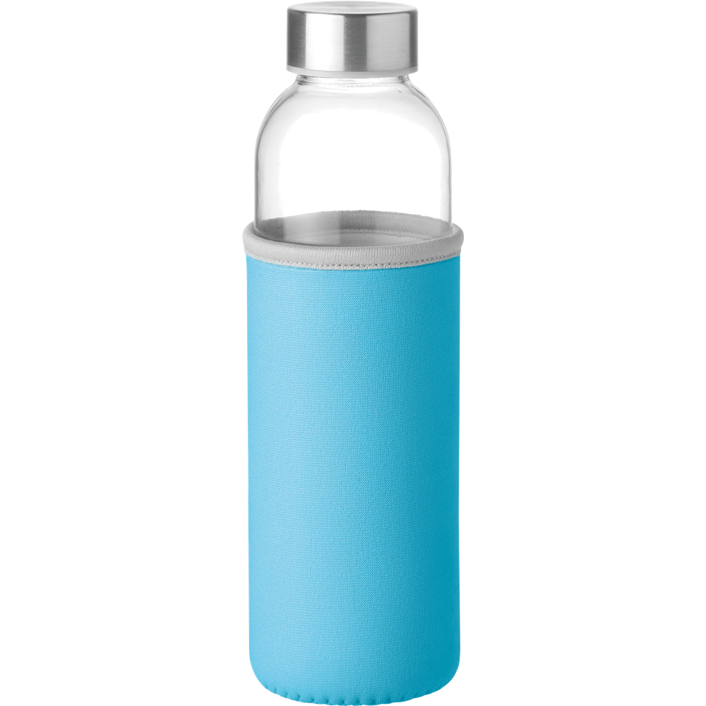 Glass Water Bottle_TURQUOISE_DETAILEDIMAGE_front_1