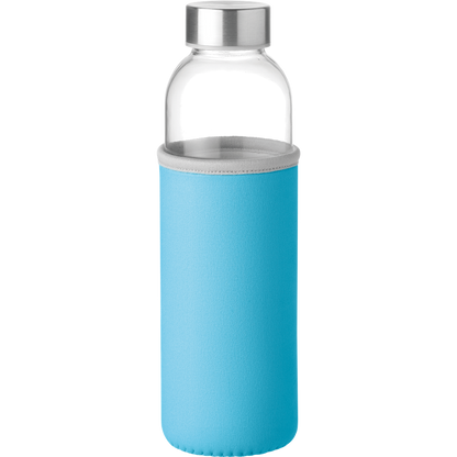 Glass Water Bottle_TURQUOISE_DETAILEDIMAGE_front_1