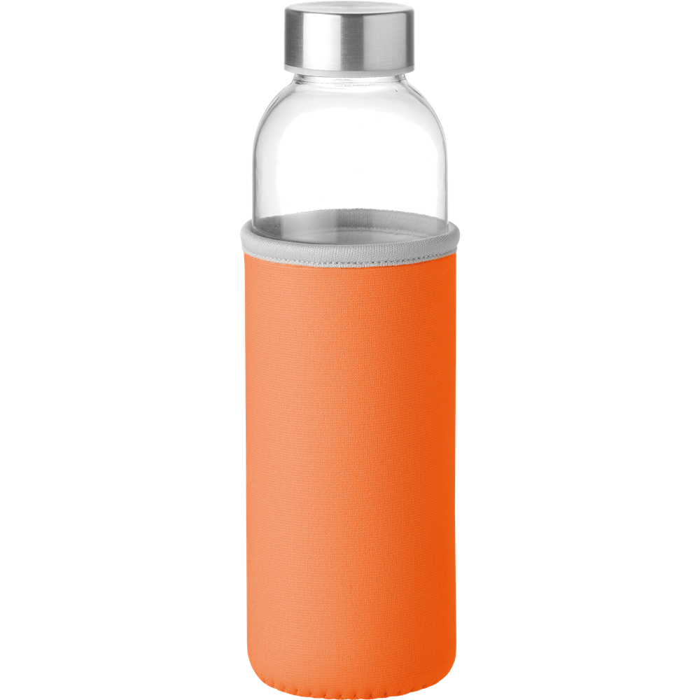 Glass Water Bottle_ORANGE_DETAILEDIMAGE_front_1