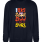 Slow but Sure Design - Comfort Essential Unisex Sweater_FRENCH NAVY_front