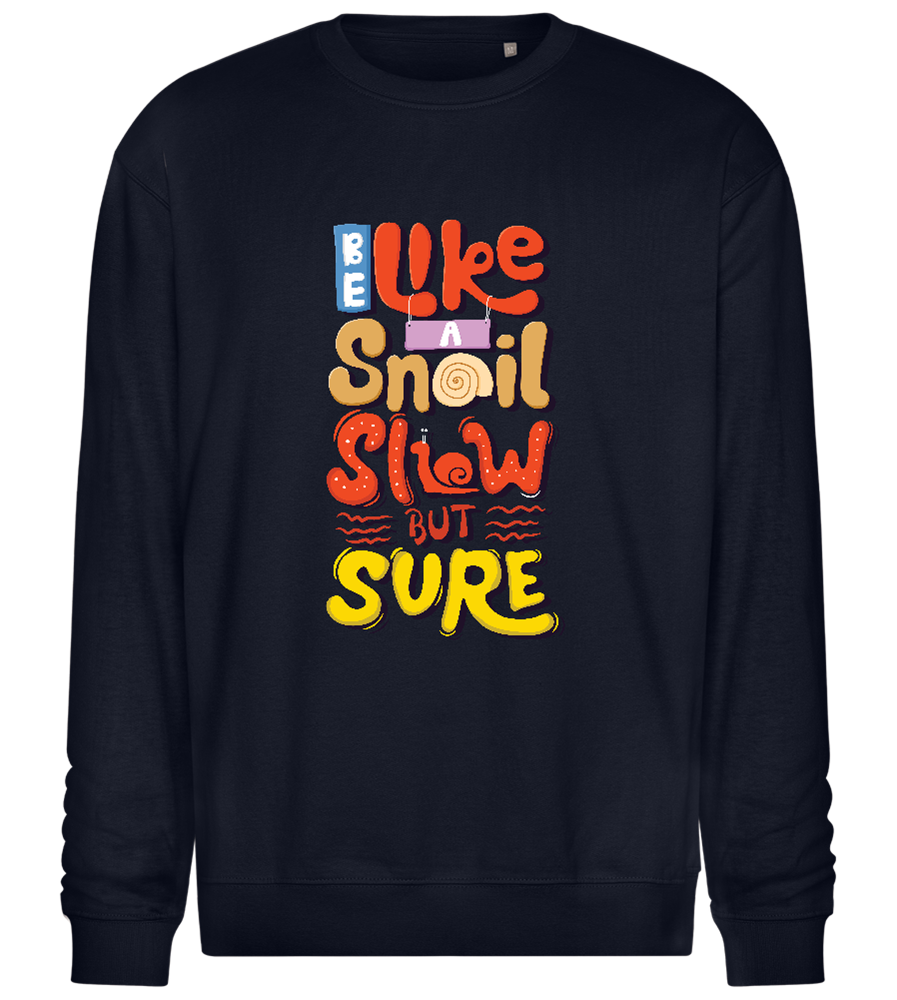 Slow but Sure Design - Comfort Essential Unisex Sweater_FRENCH NAVY_front