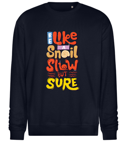 Slow but Sure Design - Comfort Essential Unisex Sweater_FRENCH NAVY_front