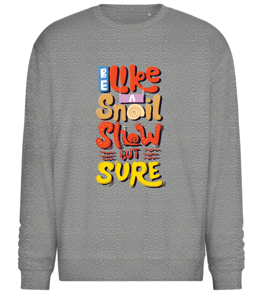 Slow but Sure Design - Comfort Essential Unisex Sweater_ORION GREY II_front