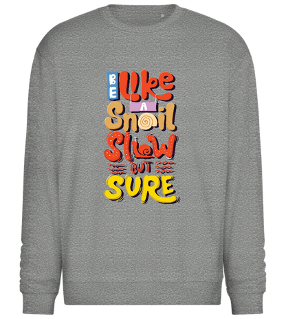 Slow but Sure Design - Comfort Essential Unisex Sweater_ORION GREY II_front