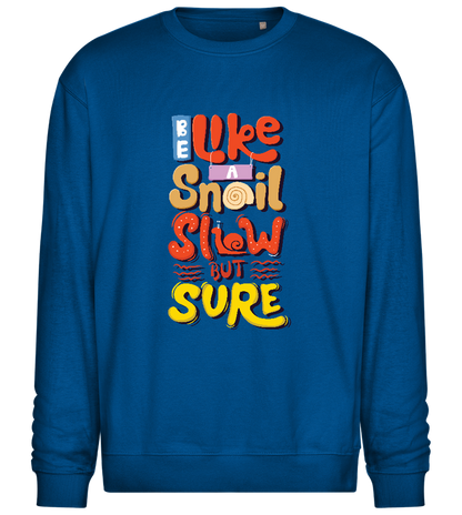 Slow but Sure Design - Comfort Essential Unisex Sweater_ROYAL_front