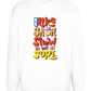 Slow but Sure Design - Comfort Essential Unisex Sweater_WHITE_front