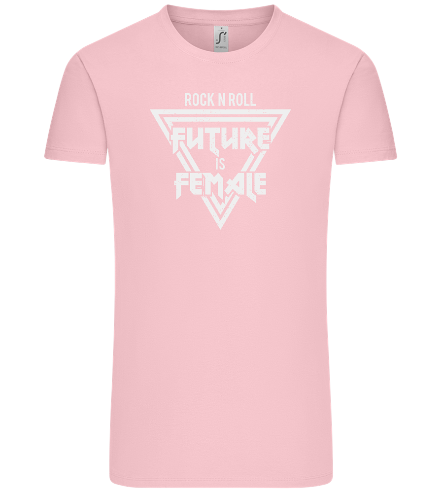 Rock N Roll Future Is Female Design - Comfort Unisex T-Shirt_CANDY PINK_front