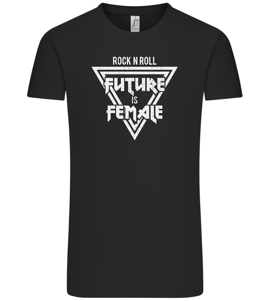 Rock N Roll Future Is Female Design - Comfort Unisex T-Shirt_DEEP BLACK_front