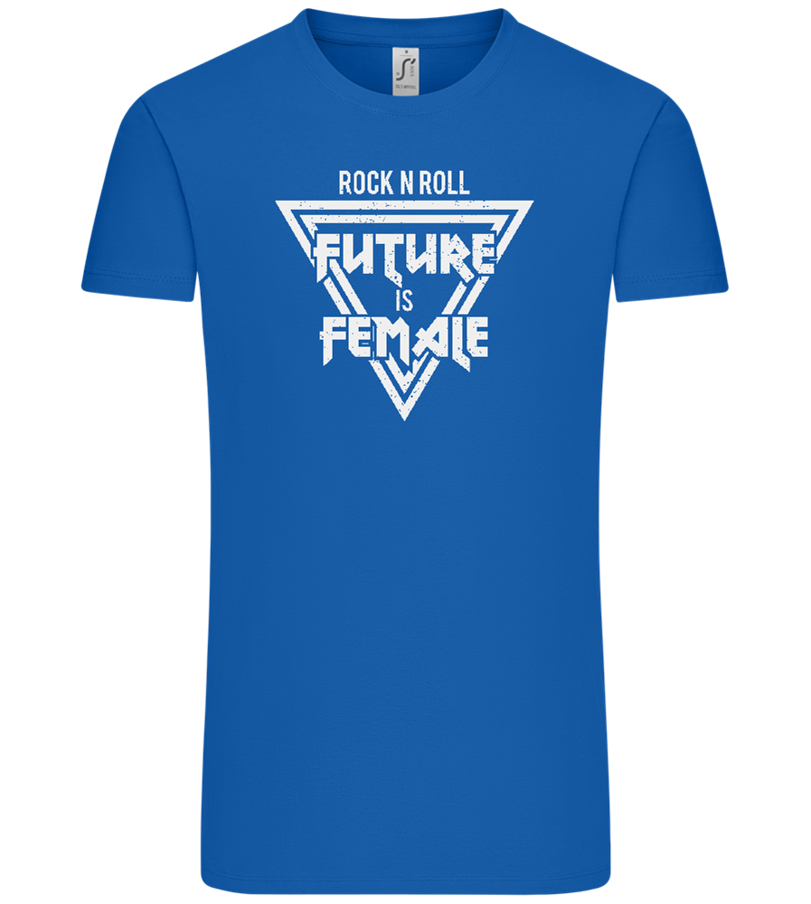 Rock N Roll Future Is Female Design - Comfort Unisex T-Shirt_ROYAL_front