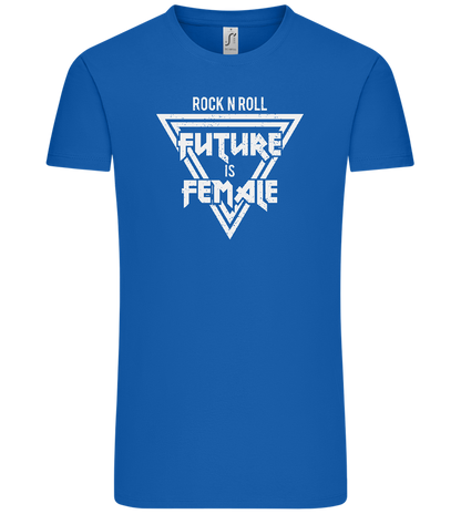 Rock N Roll Future Is Female Design - Comfort Unisex T-Shirt_ROYAL_front