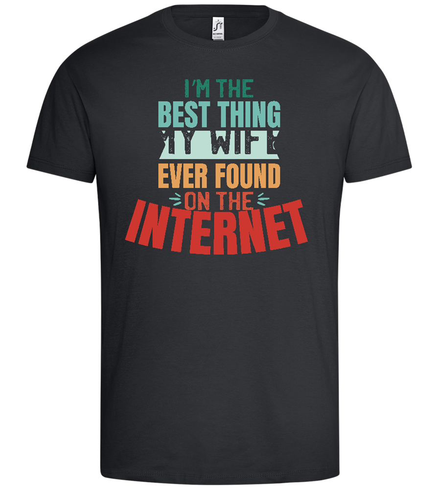 Best Thing My Wife Found Design - Premium men's t-shirt_DARK GRAY_front