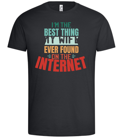 Best Thing My Wife Found Design - Premium men's t-shirt_DARK GRAY_front