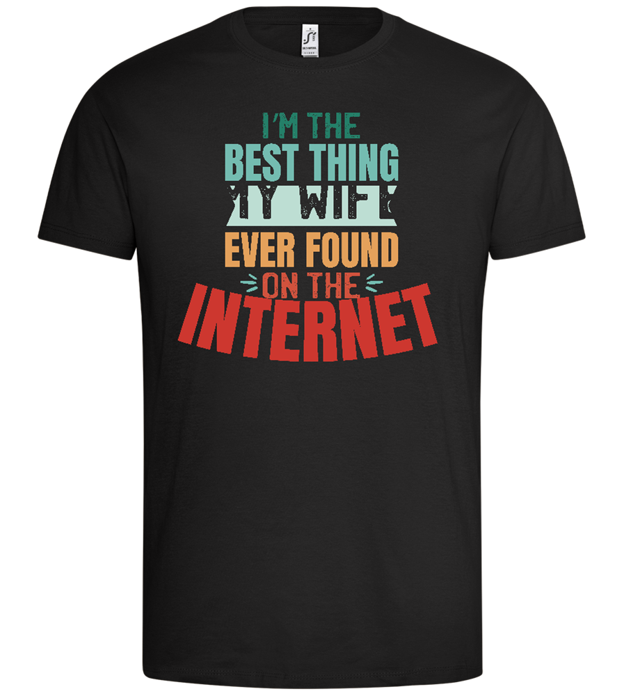 Best Thing My Wife Found Design - Premium men's t-shirt_DEEP BLACK_front