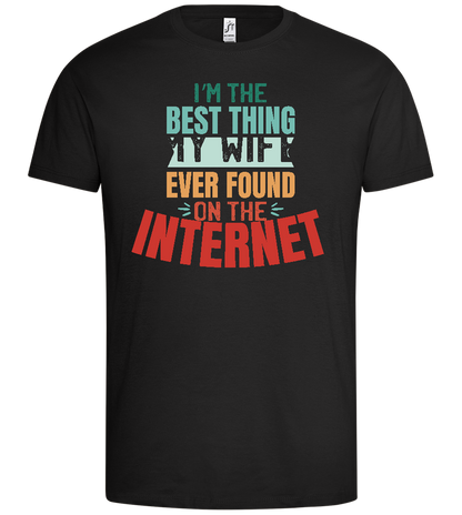 Best Thing My Wife Found Design - Premium men's t-shirt_DEEP BLACK_front