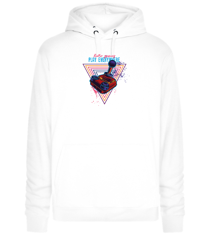 Play Everywhere Design - Premium unisex hoodie_WHITE_front