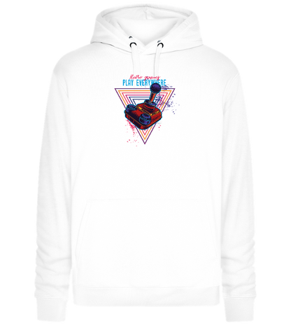 Play Everywhere Design - Premium unisex hoodie_WHITE_front