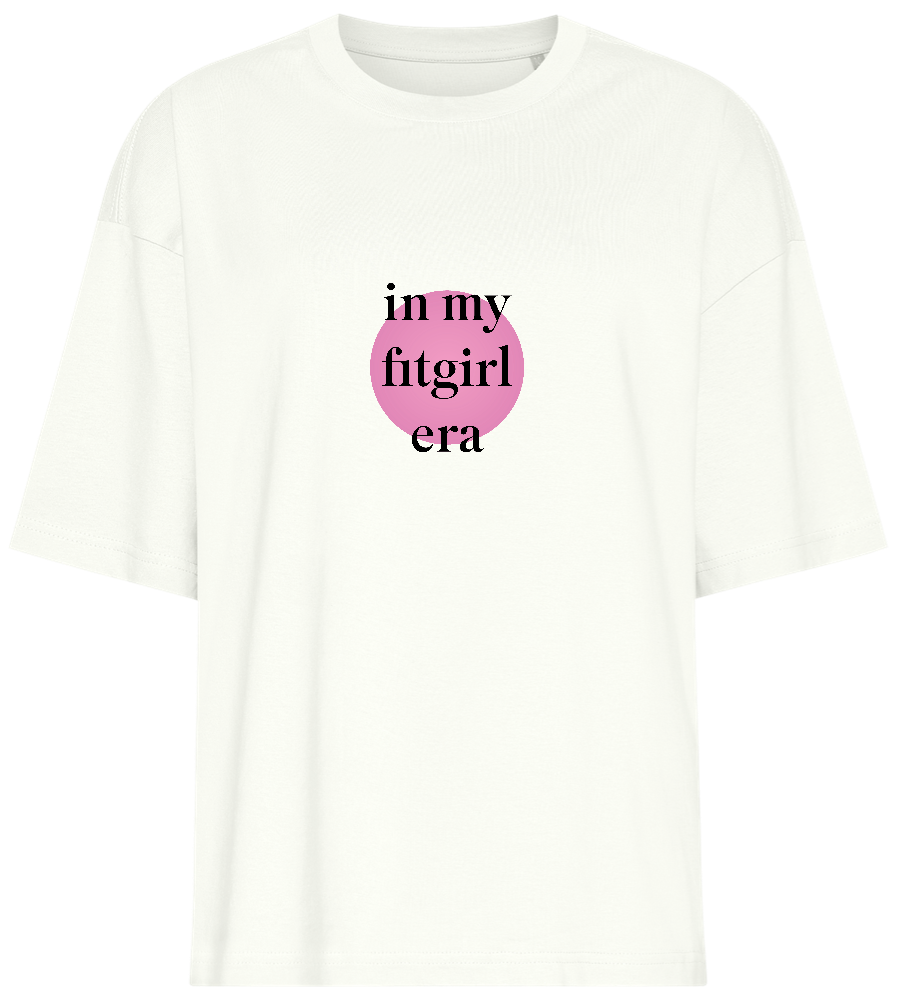 Fitgirl Era Design - Premium women's oversized t-shirt_OFF-WHITE_front