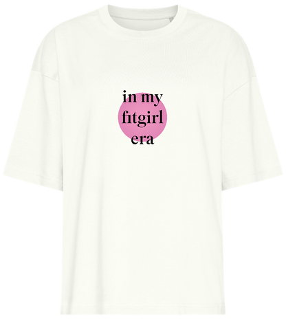 Fitgirl Era Design - Premium women's oversized t-shirt_OFF-WHITE_front