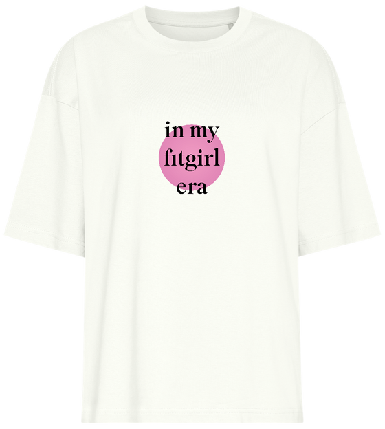 Fitgirl Era Design - Premium women's oversized t-shirt_OFF-WHITE_front