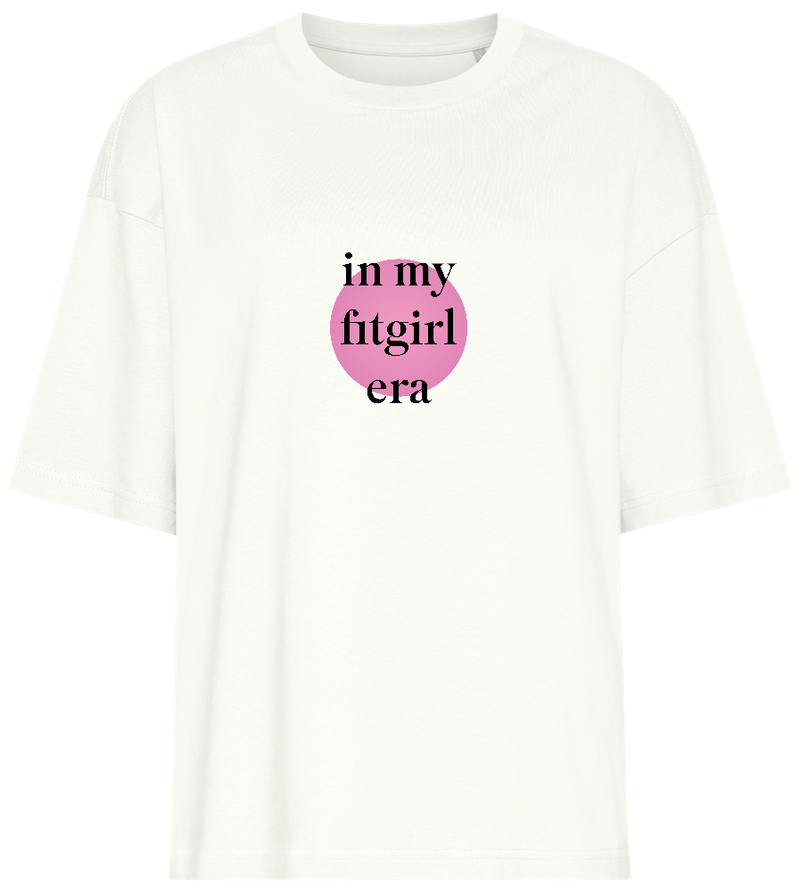 Fitgirl Era Design - Premium women's oversized t-shirt_OFF-WHITE_front