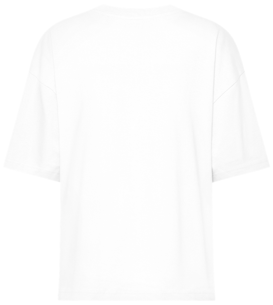 Fitgirl Era Design - Premium women's oversized t-shirt_WHITE_back